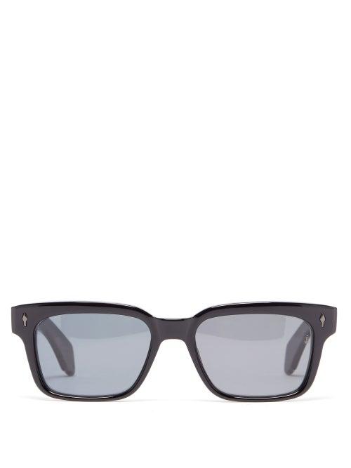 Jacques Marie Mage - Molino 55 Square Acetate Sunglasses - Mens - Black