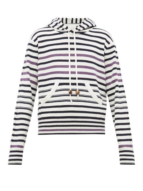 Matchesfashion.com Wales Bonner - Wool Blend Hooded Sweatshirt - Mens - Ivory
