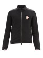 Matchesfashion.com Moncler Grenoble - Logo-patch Fleece Track Jacket - Mens - Black