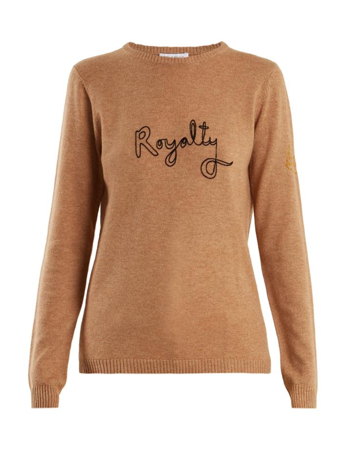 Bella Freud Royalty Wool And Cashmere-blend Sweater