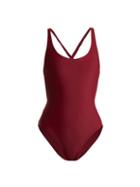 Matchesfashion.com Jade Swim - Asterik Cross Strap Swimsuit - Womens - Burgundy