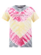 Matchesfashion.com Germanier - Crystal Logo Tie Dyed Cotton T Shirt - Womens - Multi
