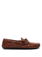 Matchesfashion.com Quoddy - Camp Moccasin Leather Driving Shoes - Mens - Brown