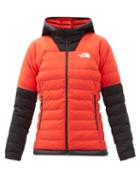 Matchesfashion.com The North Face - Summit Quilted Down Hooded Jacket - Womens - Red Multi