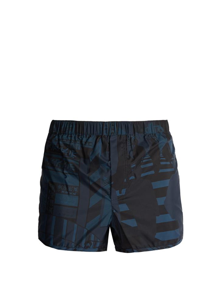 Valentino Tokyo-print Swim Shorts