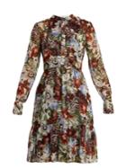 Erdem Devika Dorothea-print Silk-chiffon Dress