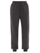 Ladies Activewear The Upside - Major Logo-print Cotton-jersey Track Pants - Womens - Black