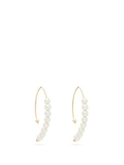 Matchesfashion.com Mizuki - Akoya Pearl & Gold Earrings - Womens - Pearl