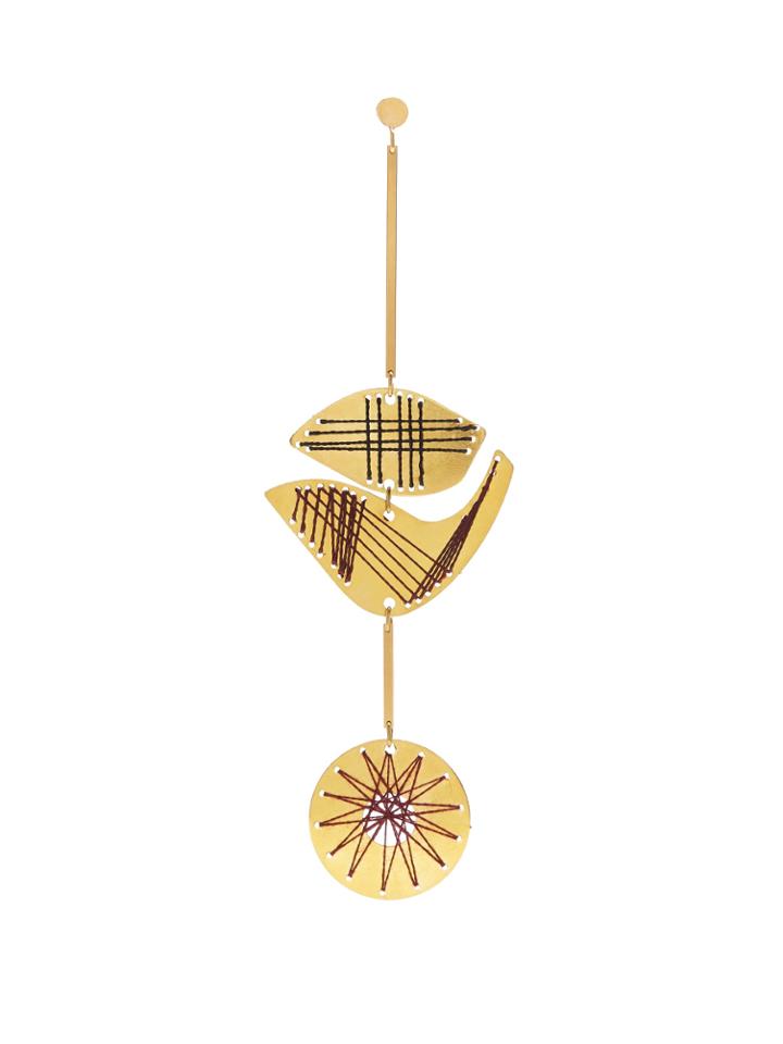 Roksanda Thread-detail Metal-drop Single Earring