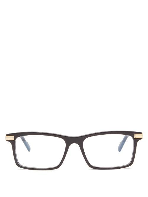 Matchesfashion.com Cartier Eyewear - Havana Round Acetate Glasses - Mens - Clear