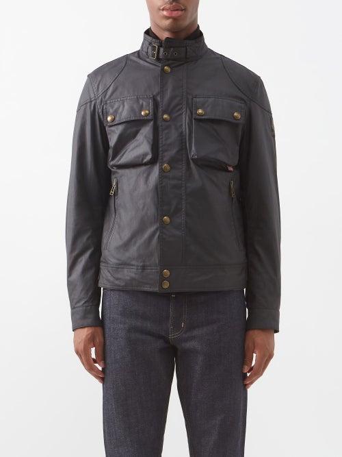 Belstaff - Racemaster Waxed-cotton Jacket - Mens - Black