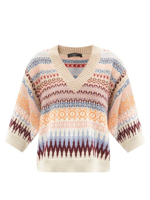 Ladies Rtw Weekend Max Mara - Erasmo Sweater - Womens - Cream Multi
