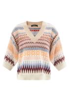 Ladies Rtw Weekend Max Mara - Erasmo Sweater - Womens - Cream Multi