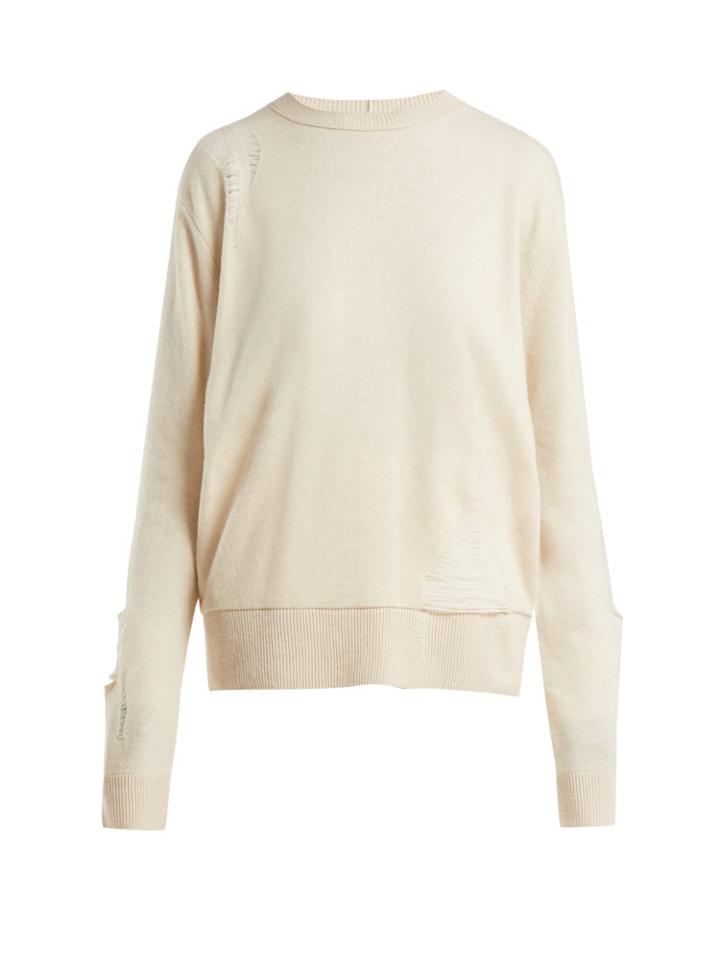 Helmut Lang Wool Shredded Knit Jumper
