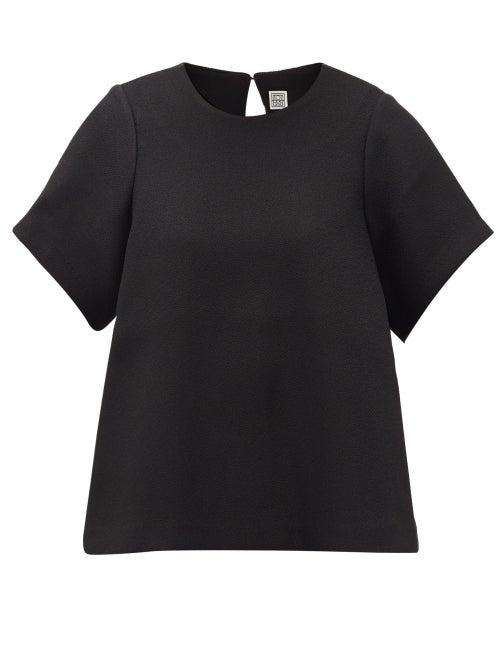 Matchesfashion.com Totme - Pemba Structured Boucl Top - Womens - Black