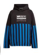 Matchesfashion.com Martine Rose - Padded Cotton Jersey Hooded Sweatshirt - Womens - Black Multi
