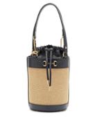 Matchesfashion.com Gucci - 1955 Horsebit Leather And Canvas Bucket Bag - Womens - Navy Multi