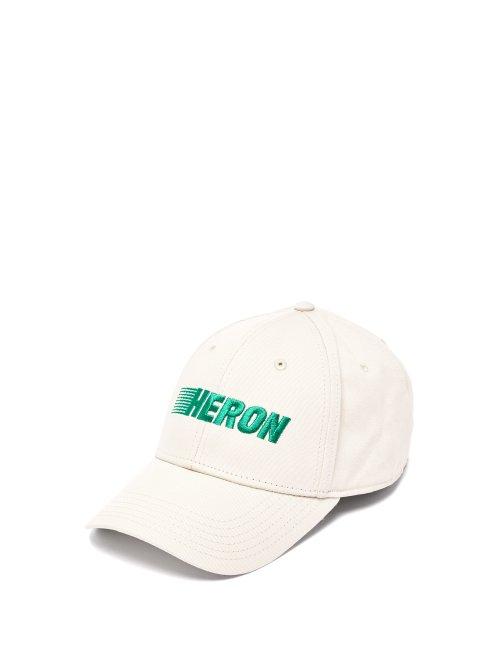 Matchesfashion.com Heron Preston - Logo Embroidered Baseball Cap - Mens - Beige Multi