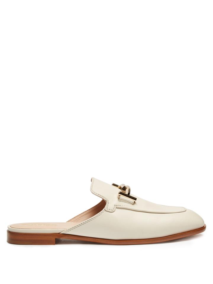 Tod's T-bar Leather Loafers
