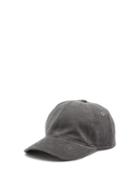 Matchesfashion.com Ami - Logo Embroidered Corduroy Baseball Cap - Mens - Grey