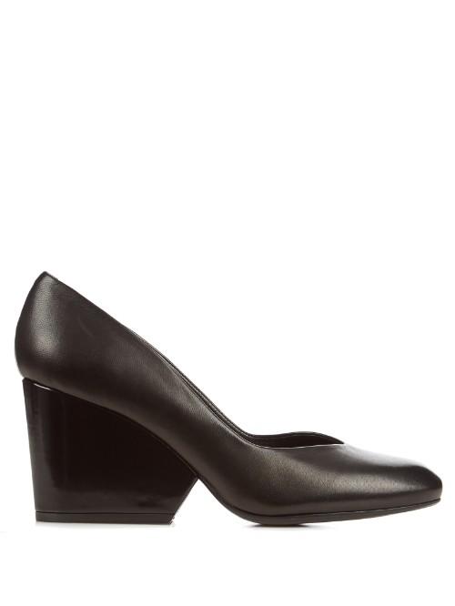 Robert Clergerie Tessy Wedge-heel Leather Pumps