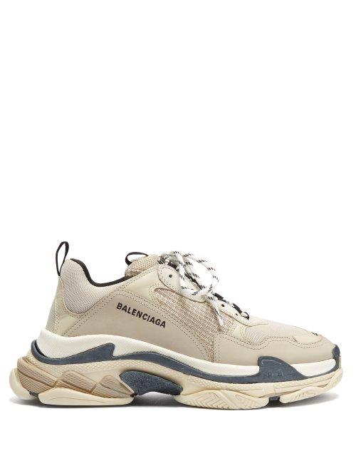 Matchesfashion.com Balenciaga - Triple S Low Top Trainers - Mens - Beige