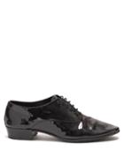 Matchesfashion.com Saint Laurent - Smoking Patent-leather Oxford Shoes - Mens - Black