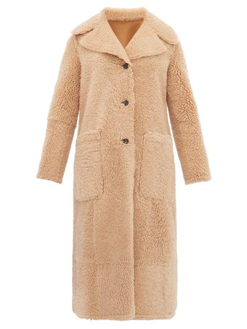 Matchesfashion.com Joseph - Maybelle Reversible Shearling Coat - Womens - Camel