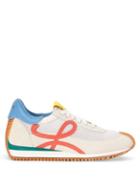 Loewe Paula's Ibiza - Panelled Suede And Mesh Trainers - Womens - Multi