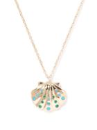 Brent Neale - Shell Emerald, Turquoise & 18kt Gold Necklace - Womens - Gold Multi
