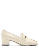 Gucci Crystal-embellished Leather Loafers
