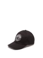 Matchesfashion.com Versace - Medusa-embroidered Cotton Cap - Mens - Black White