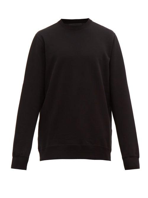 Matchesfashion.com Wardrobe. Nyc - Long Line Loop Back Jersey Sweatshirt - Mens - Black