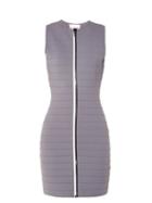 Matchesfashion.com Christopher Kane - Zip Through Bandage Mini Dress - Womens - Grey