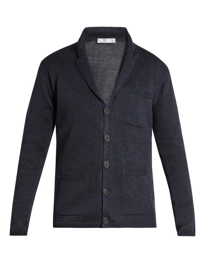 Inis Meáin Button-through Linen Cardigan