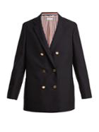 Thom Browne Double-breasted Wool And Mohair-blend Blazer
