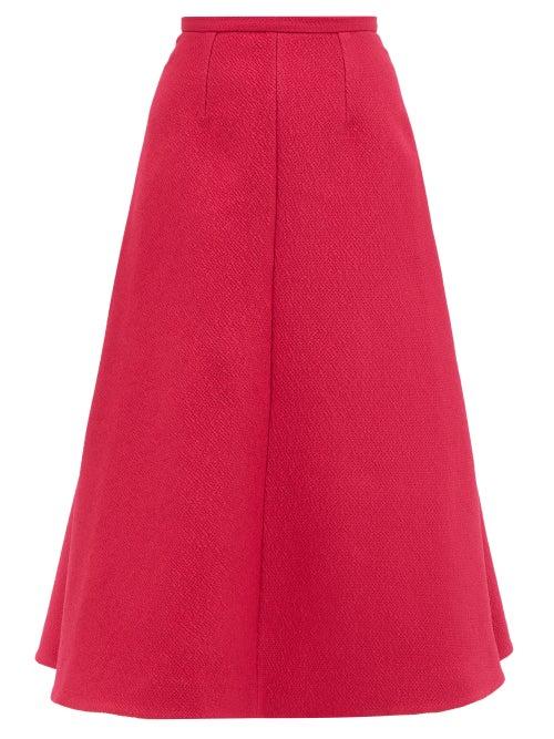 Ladies Rtw Emilia Wickstead - Hertha High-rise Cloqu A-line Skirt - Womens - Pink
