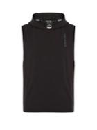 The Upside Blackout Sleeveless Stretch-cotton Hooded Top