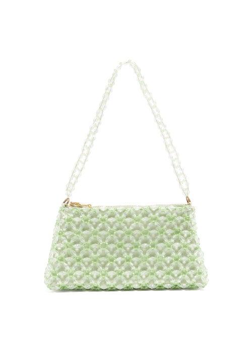 Matchesfashion.com Shrimps - Dawson Floral-beaded Bag - Womens - Green