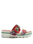 Missoni Crochet-lace Slip-on Wedge Sandals