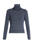Sonia Rykiel Striped Cashmere Roll-neck Sweater