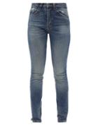 Matchesfashion.com Saint Laurent - High-rise Slim-leg Jeans - Womens - Blue