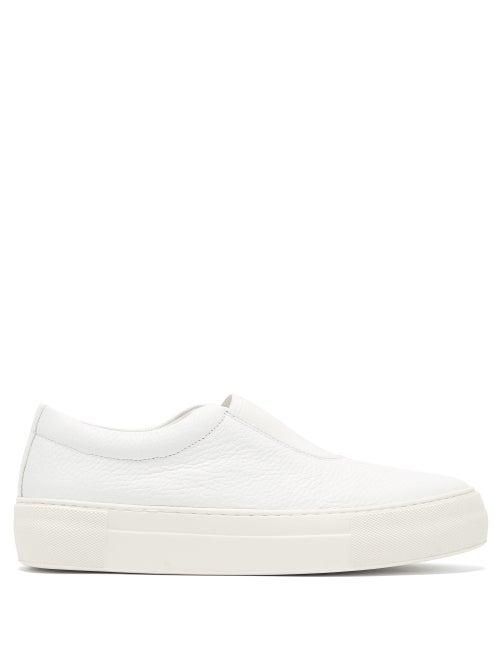Matchesfashion.com Primury - Basal Slip-on Leather Trainers - Womens - White