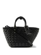 Balenciaga - Bistro Xs Patent Faux-leather Basket Bag - Womens - Black