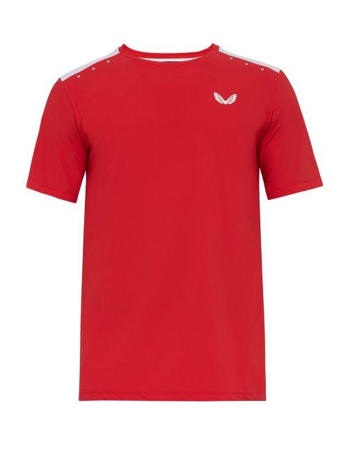 Matchesfashion.com Castore - Leo Stretch Mesh T Shirt - Mens - Red