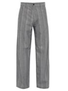 Matchesfashion.com Hope - Wind Checked High Rise Trousers - Mens - Grey Multi