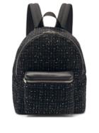 Matchesfashion.com Amiri - Leather-trimmed Boucl Backpack - Mens - Black