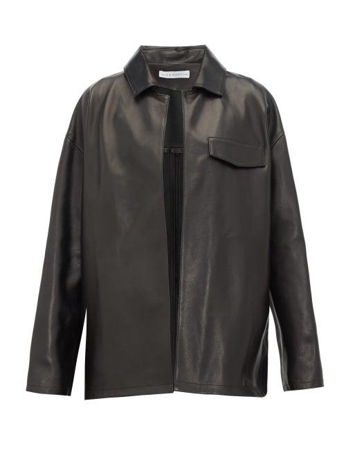 Matchesfashion.com Ins & Marchal - Ely Leather Jacket - Womens - Black