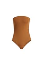 Matchesfashion.com Eres - Polarize Bandeau Swimsuit - Womens - Brown