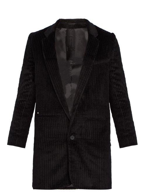Matchesfashion.com Bless - Single Breasted Corduroy Blazer - Mens - Black